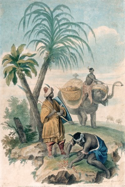 Afrika, uitgegeven ca. 1790 door G. Wagner